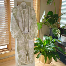 Load image into Gallery viewer, Sage Tie Dye Waffle Robe
