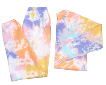 Load image into Gallery viewer, Rainbow Crush Tie Dye Travel &amp; Lounge Set
