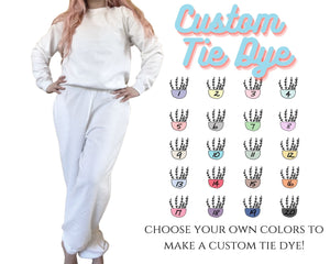 Custom Tie-Dye Travel/Lounge Set