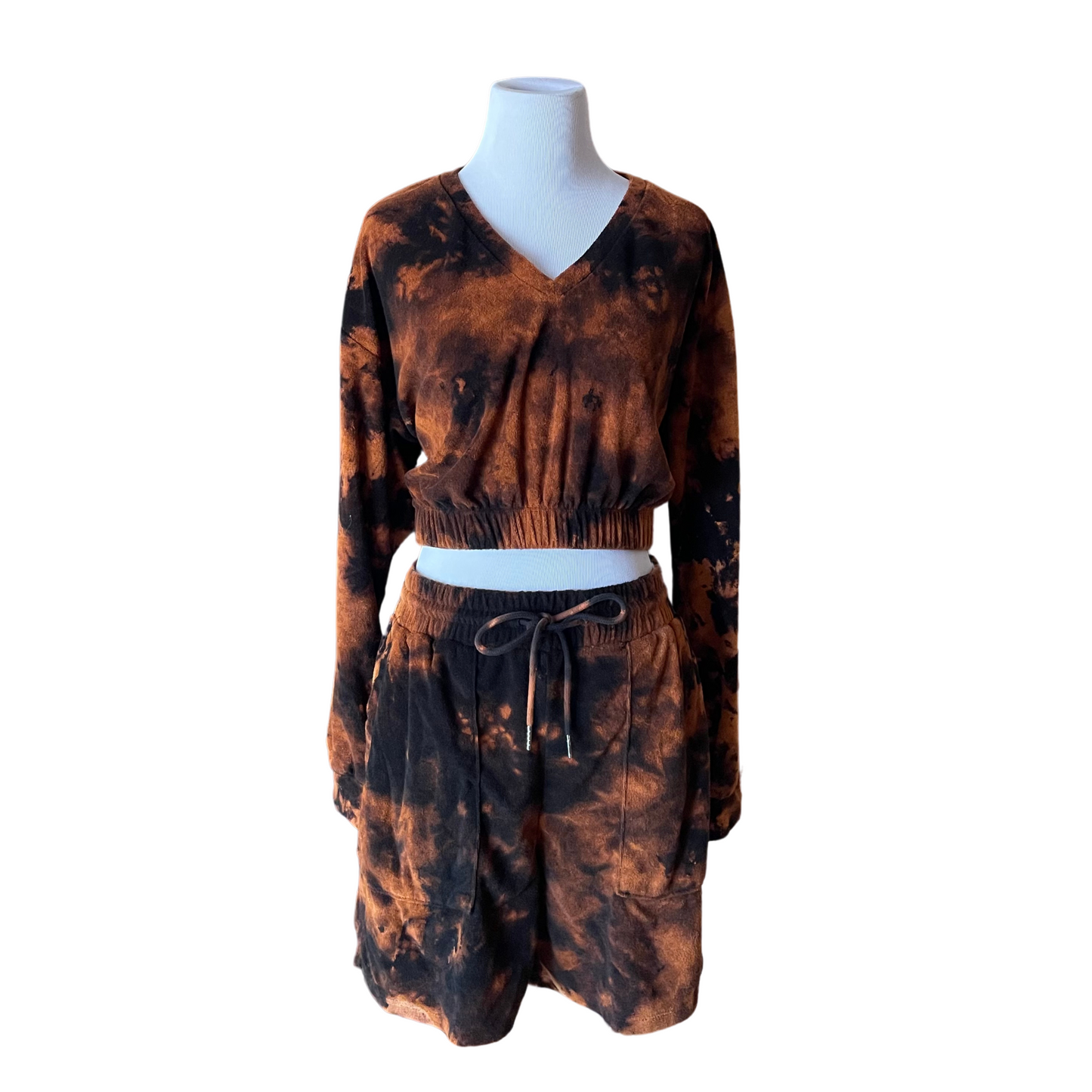 Fire Cropped Long Sleeve