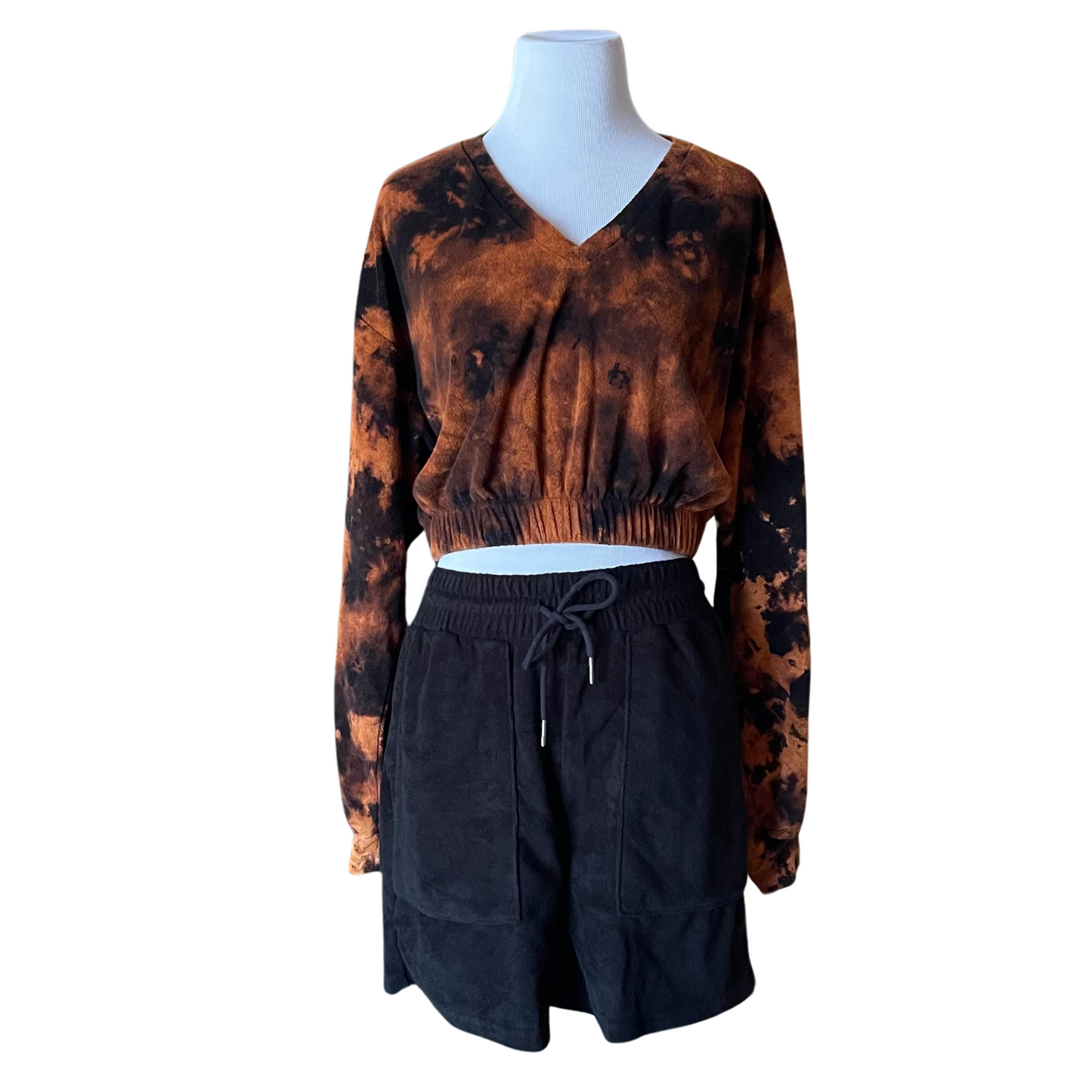 Fire Cropped Long Sleeve