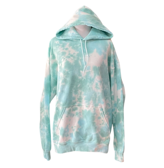 Aqua Tie Dye Hoodie