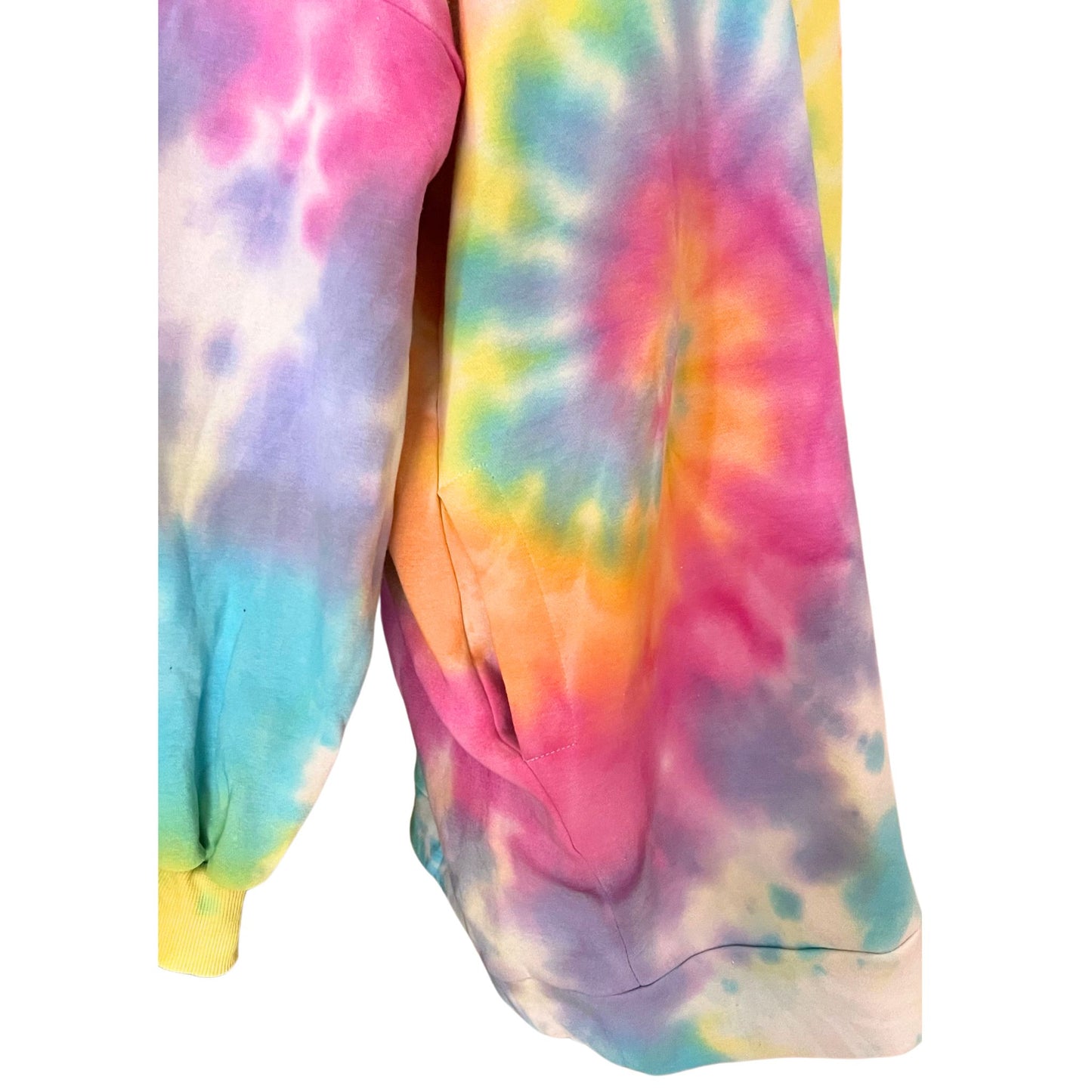 Bright Rainbow Spiral Sweatshirt Dress Limited Edition