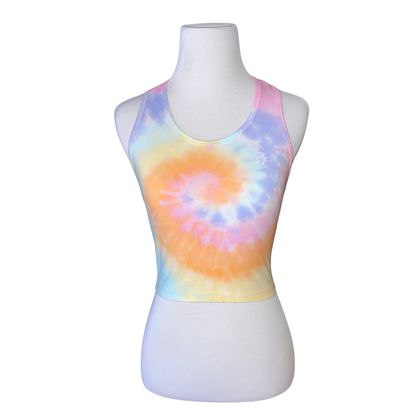 Rainbow Racer Back Crop