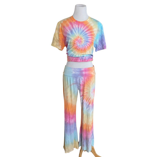 Rainbow Palazzo Pant & Tee Set