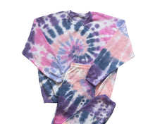 Load image into Gallery viewer, Berry Swirl Tie-Dye Travel &amp; Lounge Set
