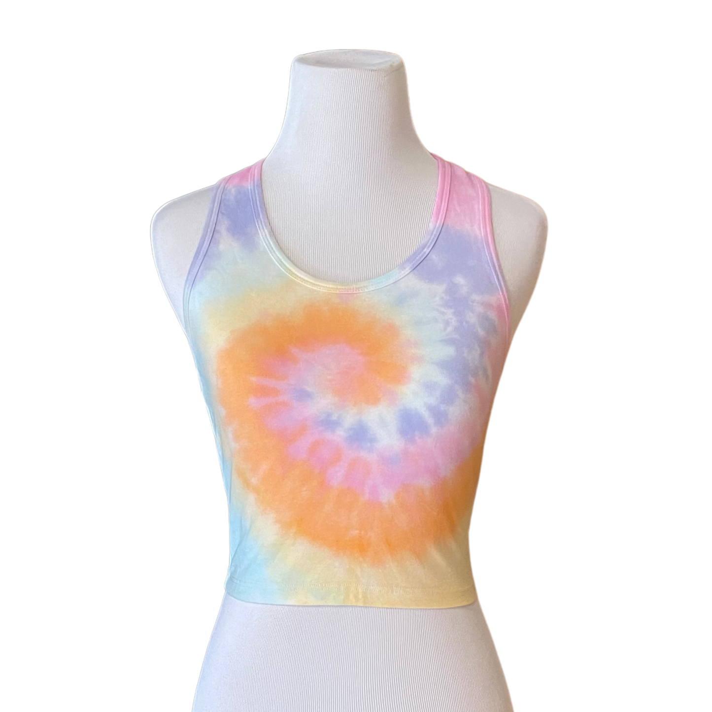 Rainbow Racer Back Crop