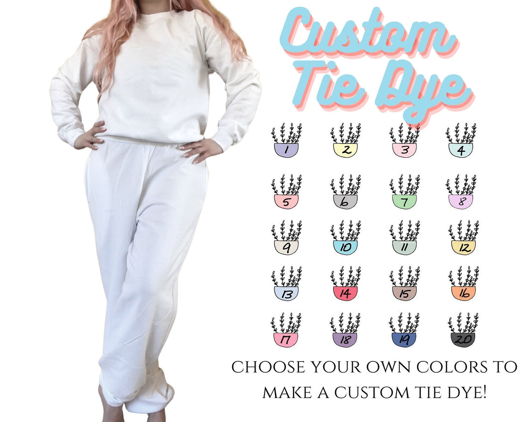 Custom Tie-Dye Sweat Set