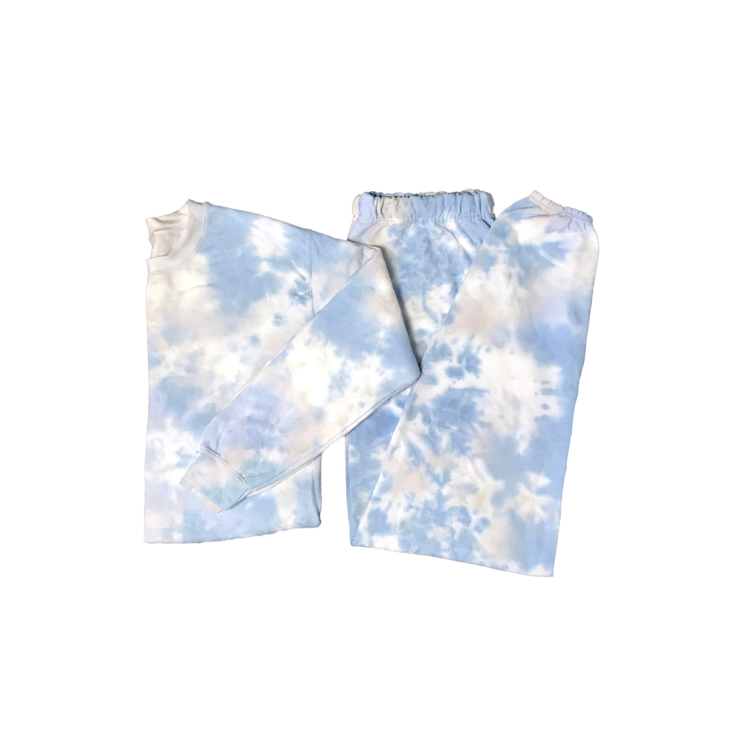 Partly Cloudy Tie Dye Travel & Lounge Set