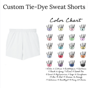 Custom Tie-Dye Sweat Shorts