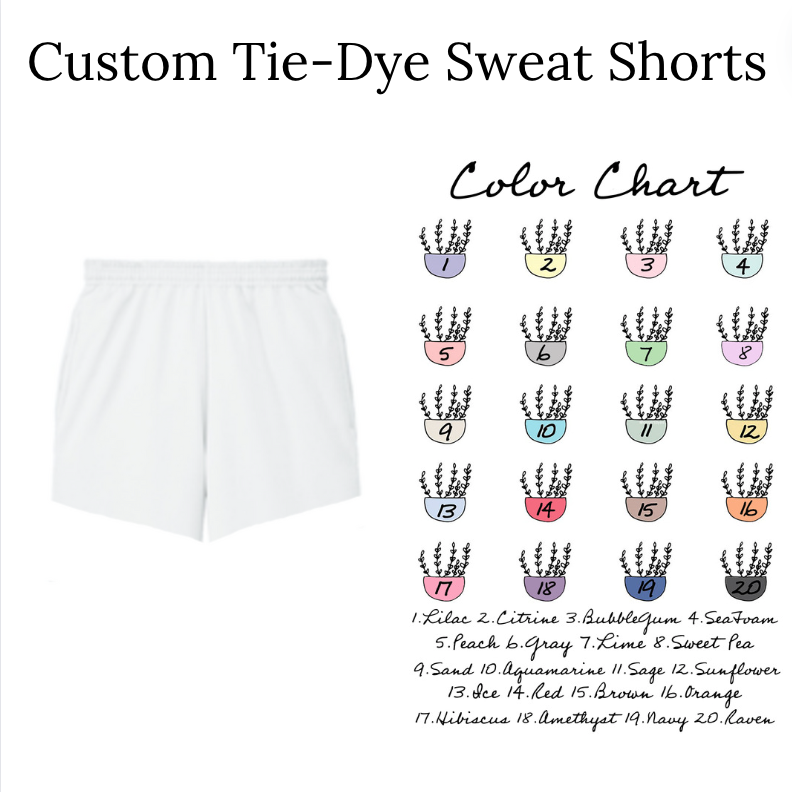 Custom Tie-Dye Sweat Shorts