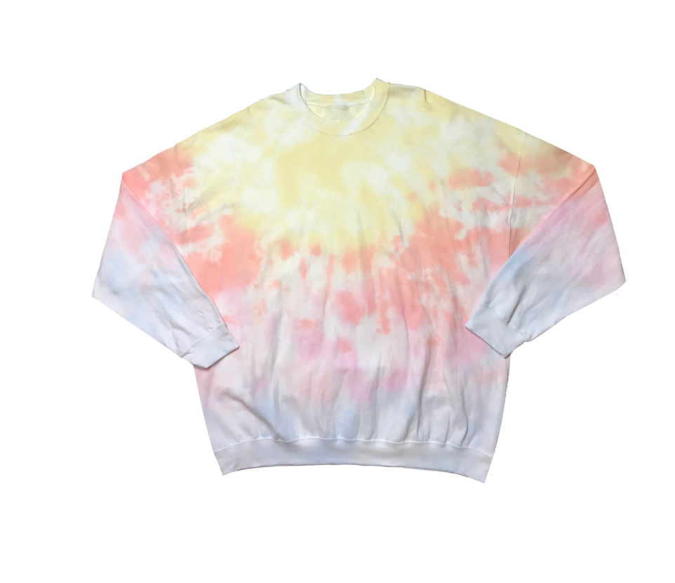 Sunburst Tie-Dye Crewneck | Size Large