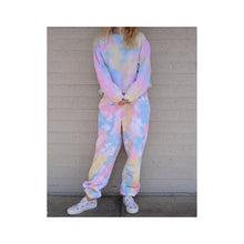 Load image into Gallery viewer, Technicolor Crush Tie-Dye Travel/Lounge Set
