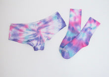 Load image into Gallery viewer, Mermaid Spiral Tie-Dye Short + Socks Set
