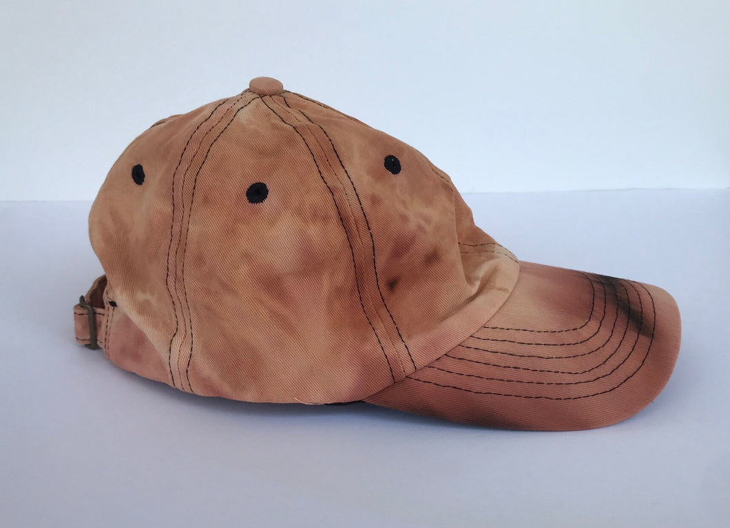 Rust Tie-Dye Baseball Cap Hat