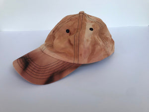 Rust Tie Dye Hat | Hand Dyed Baseball Cap | Tie Dye