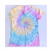 Load image into Gallery viewer, Technicolor Spiral Tie-Dye V-Neck

