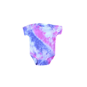 Lilac Split Tie-Dye Baby Onesie