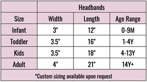 Customizable Headbands - Pack of 2 Matching