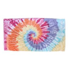 Load image into Gallery viewer, Rainbow Spiral Lux Bath Towel
