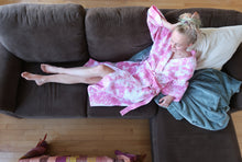Load image into Gallery viewer, Hibiscus Long Waffle Robe
