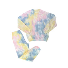 Load image into Gallery viewer, Technicolor Tie-Dye Travel &amp; Lounge Set
