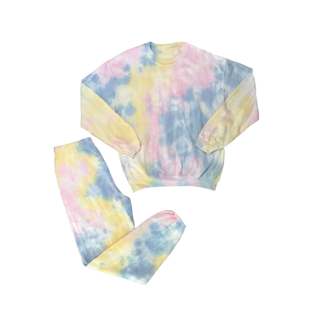 Technicolor Tie-Dye Travel & Lounge Set