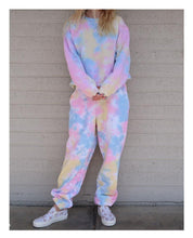 Load image into Gallery viewer, Technicolor Tie-Dye Travel &amp; Lounge Set
