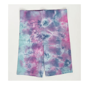Mermaid Tie-Dye Biker Shorts, Organic Cotton