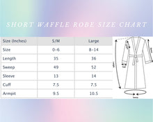 Load image into Gallery viewer, Sun Sorbet Tie-Dye Short Waffle Robe

