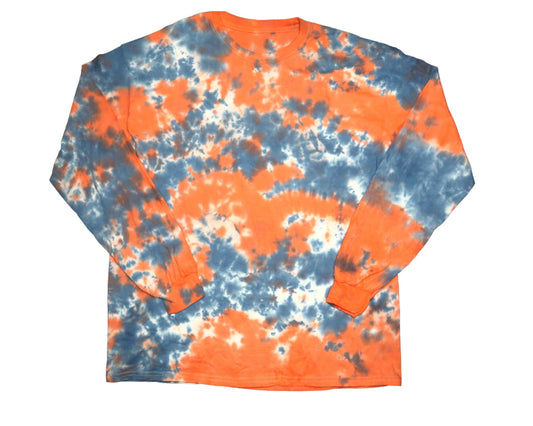 Midnight Tiger Tie Dye Long Sleeve Shirt