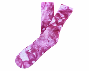 Pink Ice Tie-Dye Socks